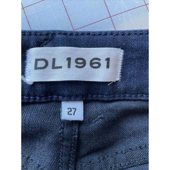 DL1961 Nicky Mid Rise Cigarette Stretch Denim Jeans Medium Wash Womens 27‎ x 31 - Picture 6 of 13
